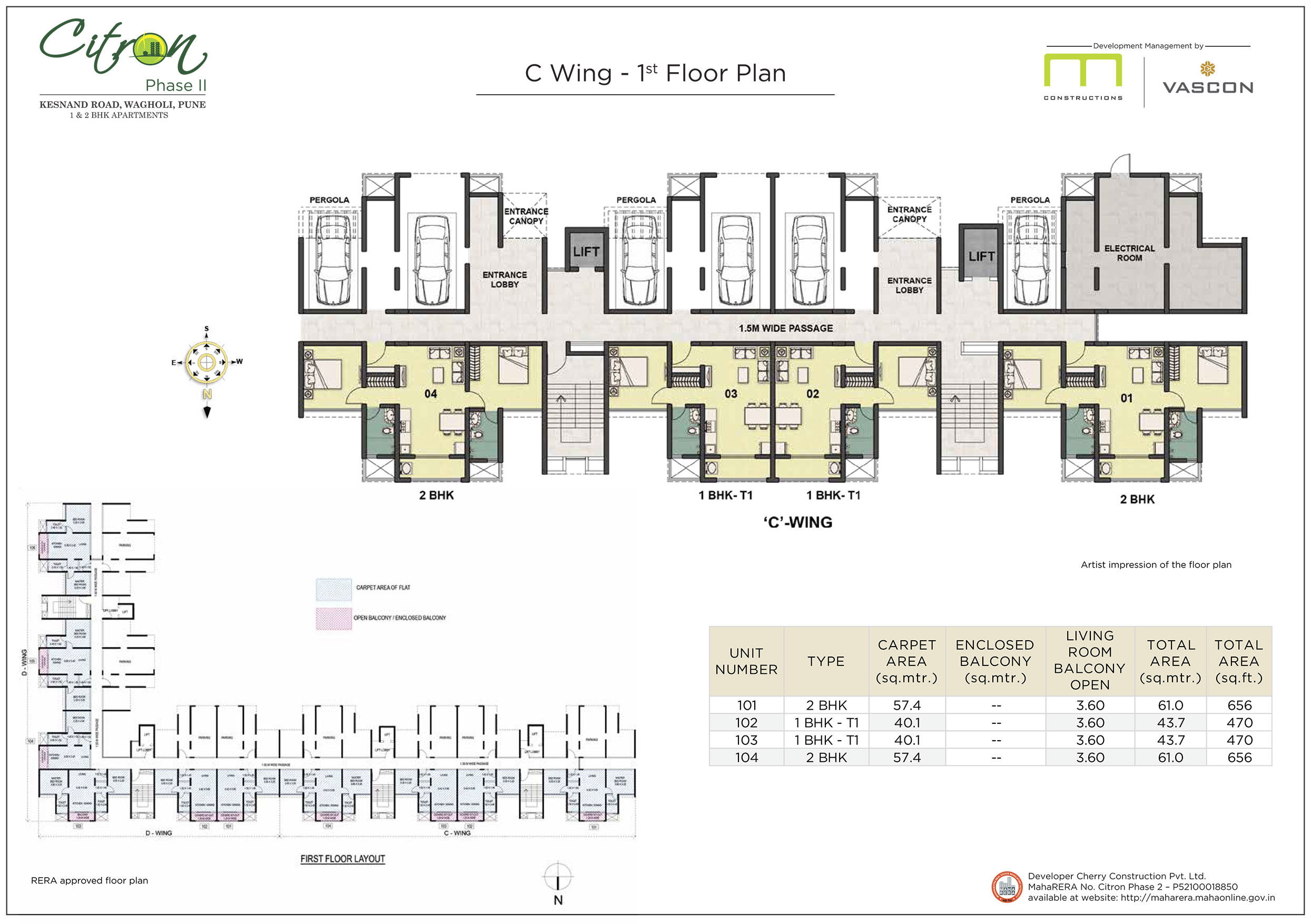 Citron At Wagholi Pune Floor Plans And Layouts