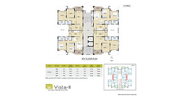 Vista Indiranagar H-Wing 9th Floor Plan