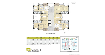Vista Indiranagar I-Wing 9th Floor Plan