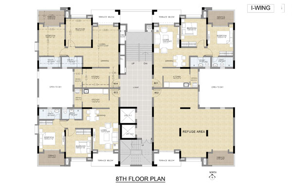 Vista I-Wing 8th Floor Plan